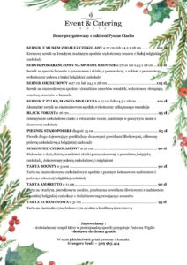 Menu wigilijne na rok 2020 - ciasta i słodkości na święta